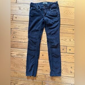 Free People Black Corduroy Skinny Jeans